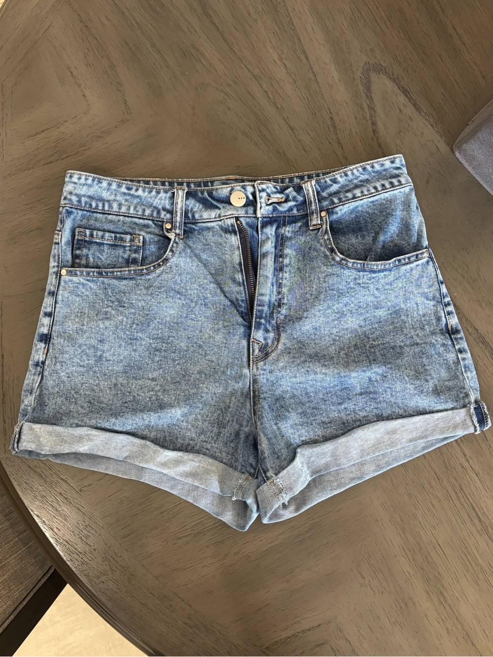 Vintage high rise denim shorts